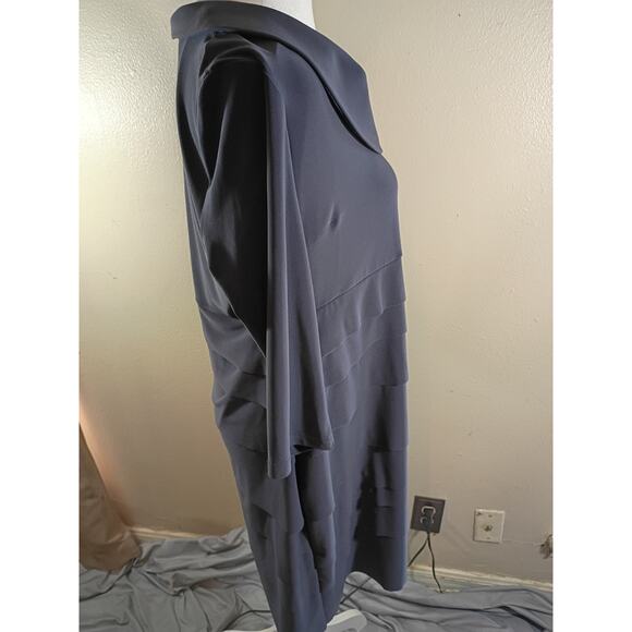 Joseph Ribkoff Dress Gray Sz 14 Classic Office No Fabric Tag - Picture 4 of 7